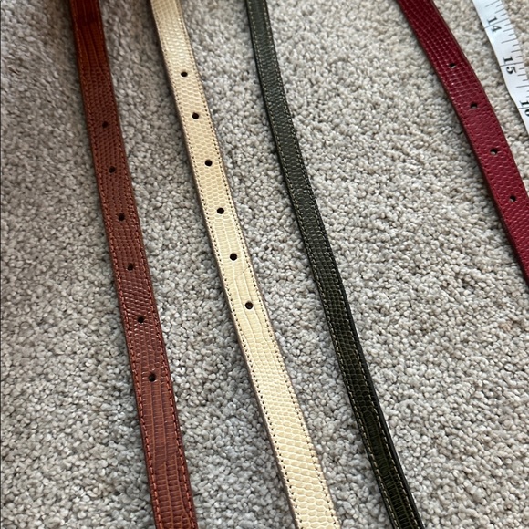 Barry Kieseltein Cord Lot Vintage Belts & Buckles (6 pieces) - Picture 10 of 12